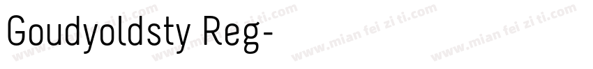 Goudyoldsty Reg字体转换